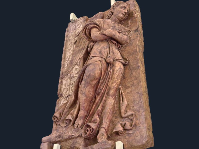 Anioł adorujący zwrócony w prawo