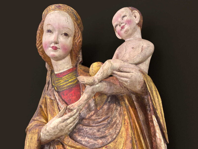 Matka Boska z Dzieciątkiem, z kościoła w Krużlowej Wyżnej