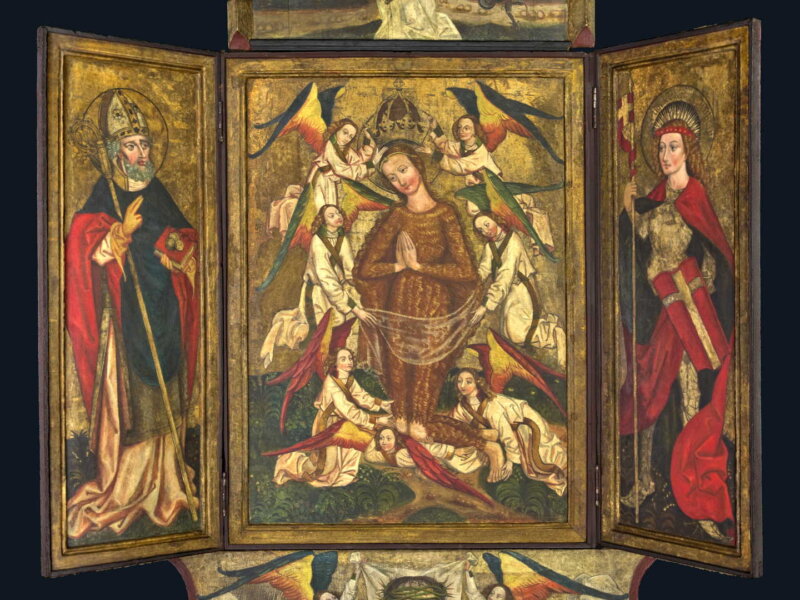 Retabulum ołtarzowe z kościoła w Moszczenicy Niżnej