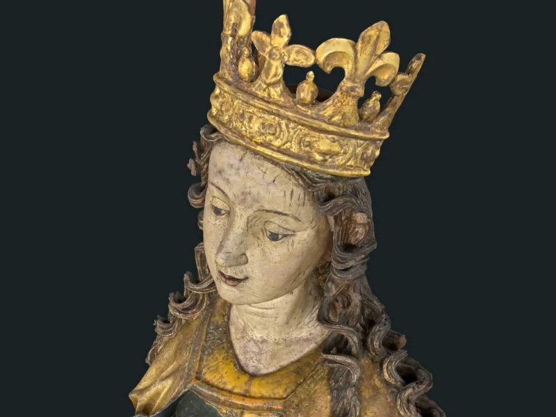 Święta Katarzyna, z kościoła w Iwanowicach